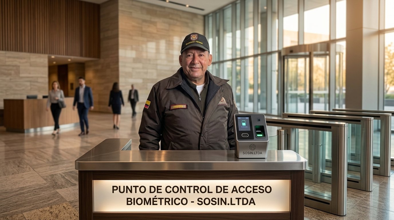 Punto de control de acceso biométrico